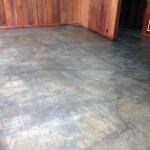 Concrete staining and coating application